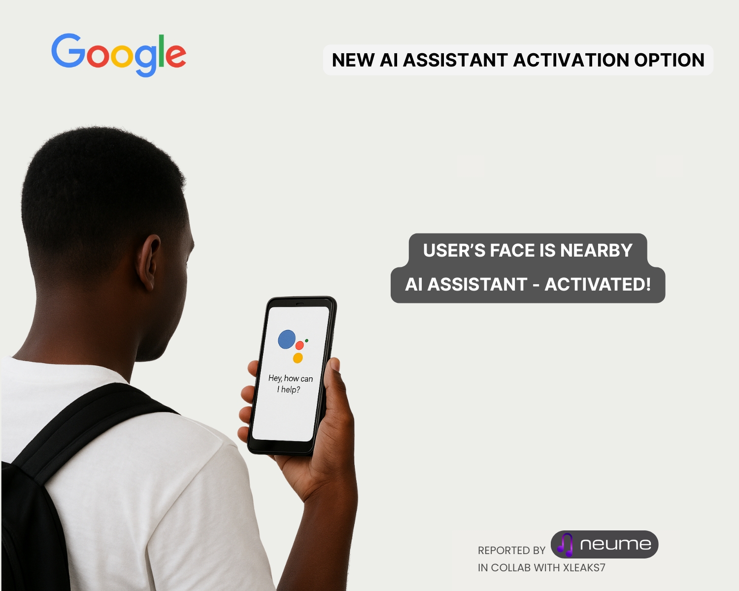 Google Activated AI Assistant When Detects Your Face Nearby